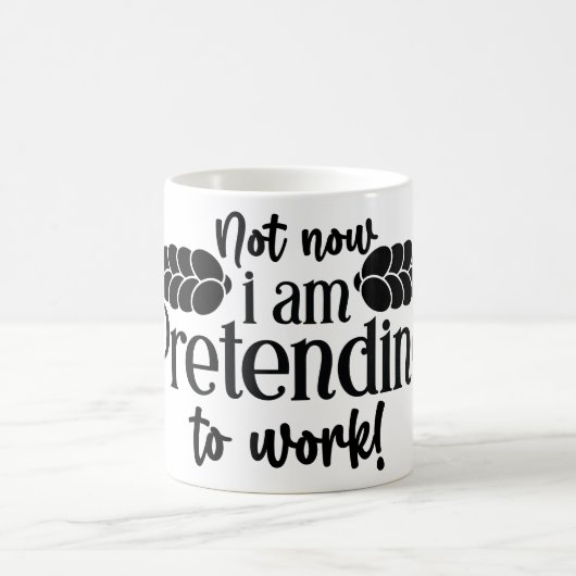 Mug Magic Funny Office Coffee Quotes Verwandlungstasse (Mittel)