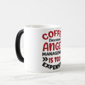 Mug Magic Funny Office Coffee Quotes Verwandlungstasse (Vorderseite Links)