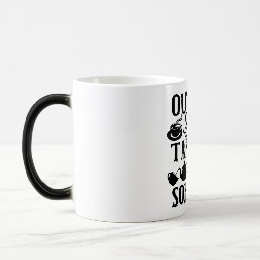 Mug Magic Funny Office Coffee Quotes Verwandlungstasse (Links)