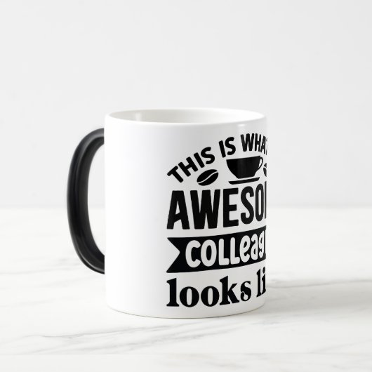 Mug Magic Funny Office Coffee Quotes Verwandlungstasse (Vorderseite Links)