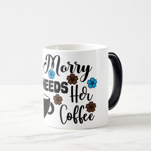 Mug Magic Funny Office Coffee Quotes Verwandlungstasse (VorderseiteRechts)