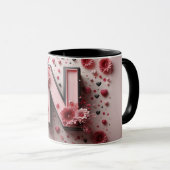 Mug Magic N Valentine alphabet 3D Tasse (VorderseiteRechts)