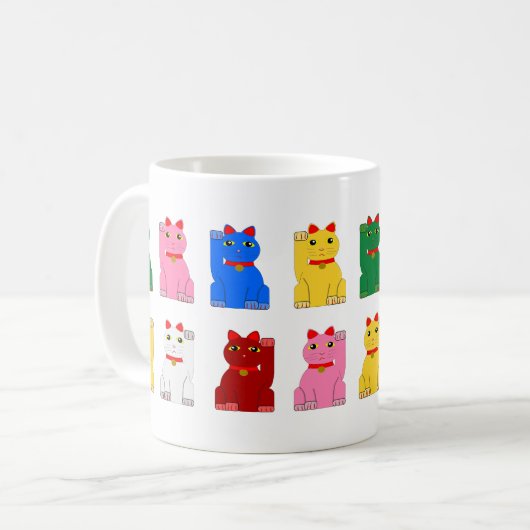 Mug maneki neko kaffeetasse (Vorderseite Links)