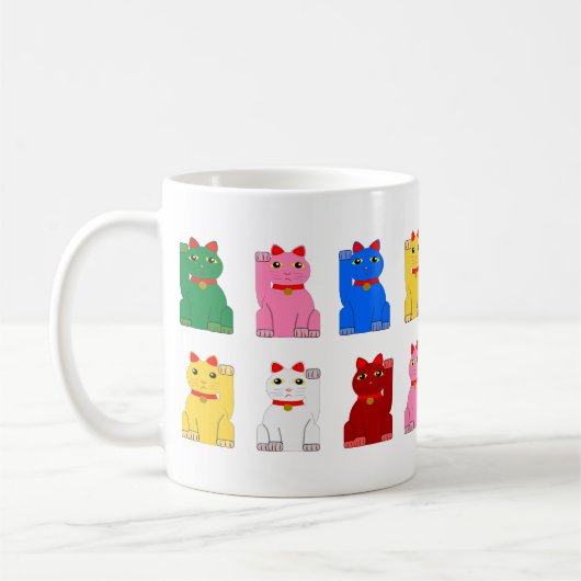 Mug maneki neko kaffeetasse (Links)