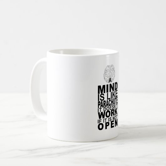 Mug Mind is like fallschirm Kaffeetasse (Vorderseite Links)