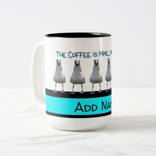 Mug Mine Mine Mine Seagull Beverage Cup Zweifarbige Tasse (Vorderseite Links)