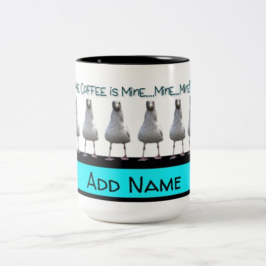 Mug Mine Mine Mine Seagull Beverage Cup Zweifarbige Tasse (Mittel)