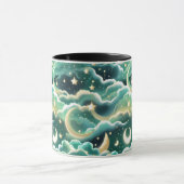 Mug - Mint Green Celestial Moon Tasse (Zentrum)