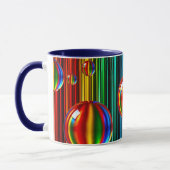 Mug mit durchsichtigen Glasblasen. Tasse (Links)
