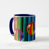 Mug mit durchsichtigen Glasblasen. Tasse (Vorderseite Links)