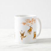 Mug Monkey Happy Kaffeetasse (VorderseiteRechts)