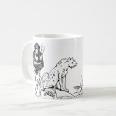 Mug Monochrome Jungle Trio Kaffeetasse (Vorderseite Links)