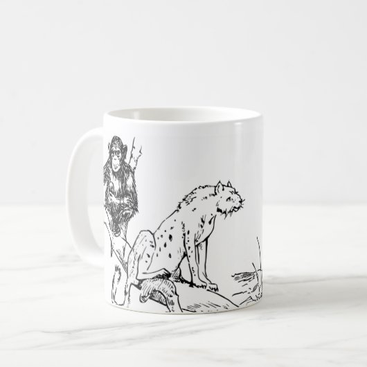 Mug Monochrome Jungle Trio Kaffeetasse (Vorderseite Links)