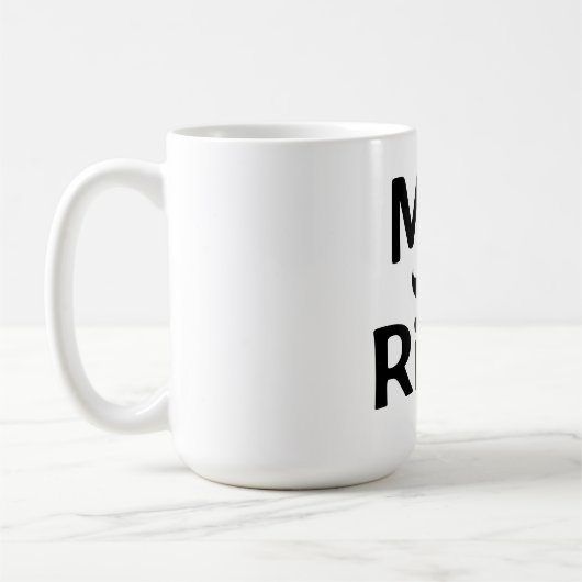 Mug/Mr berichtigen mit dem Schnurrbart Kaffeetasse (Links)