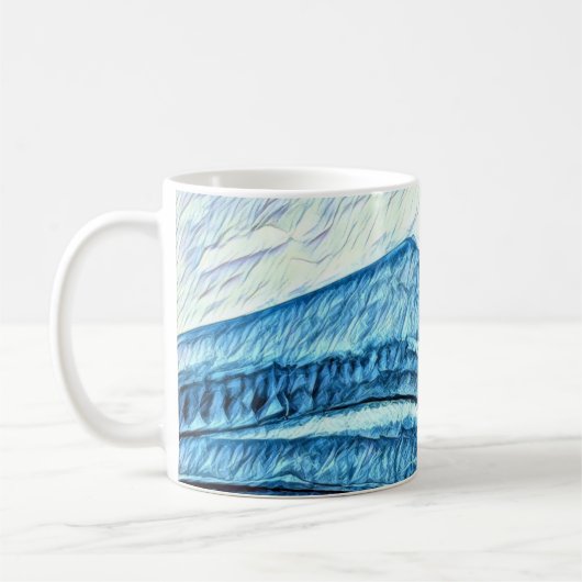 Mug Mt Tamalpais Watercolor Turquoise  Kaffeetasse (Links)