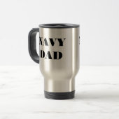 Mug Navy Dad Reisebecher (Vorderseite Links)