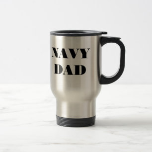 Mug Navy Dad Reisebecher