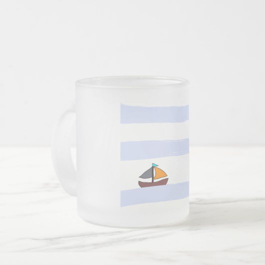 MUG NAVY MATTGLASTASSE (Vorderseite Links)