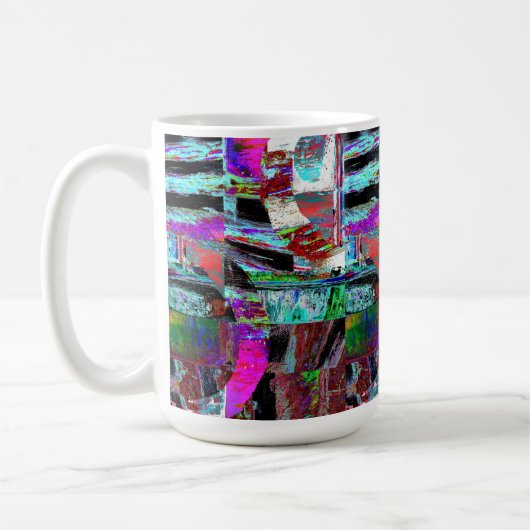 Mug – Neon Pulse Kaffeetasse (Links)