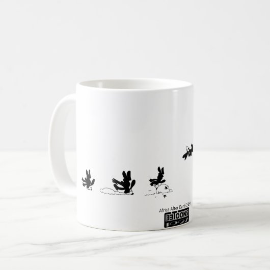 Mug - Oswald - Running from the Lion Kaffeetasse (Vorderseite Links)