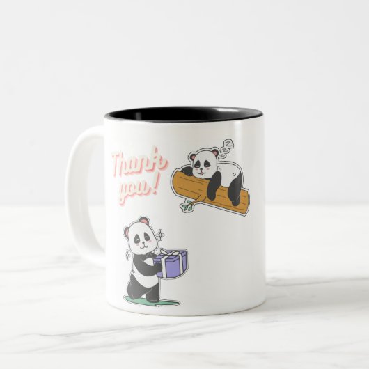 Mug Panda Zweifarbige Tasse (Vorderseite Links)