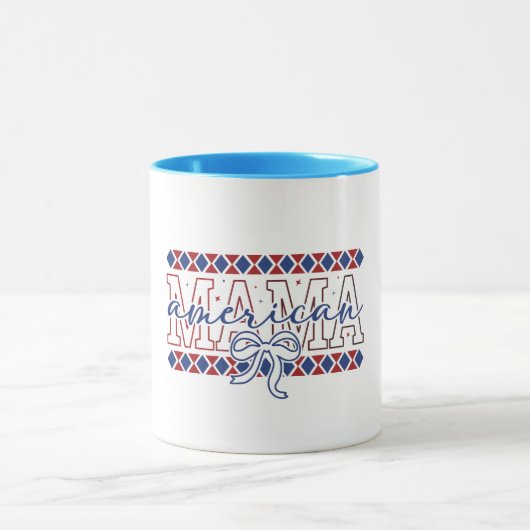 Mug-Patriotic Mom Coffee  Tasse (Zentrum)