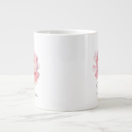 Mug personalisiert Pivoine Aquarelle Jumbo-Tasse
