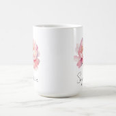 Mug personalisiert Pivoine Aquarelle Kaffeetasse (Mittel)