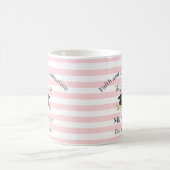 Mug Pink & White Stripe Graduate 2026  Kaffeetasse (Mittel)