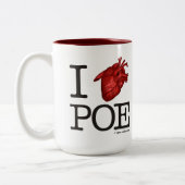 Mug „Poe Heart " Zweifarbige Tasse (Links)
