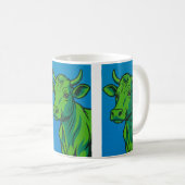 Mug Pop Art Grünkuh Kaffeetasse (VorderseiteRechts)
