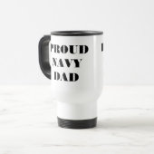 Mug Proud Navy Dad Reisebecher (Vorderseite Links)