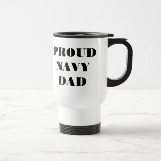 Mug Proud Navy Dad Reisebecher (Rechts)
