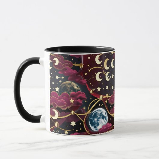 Mug - Red Celestial Moon Tasse (Links)