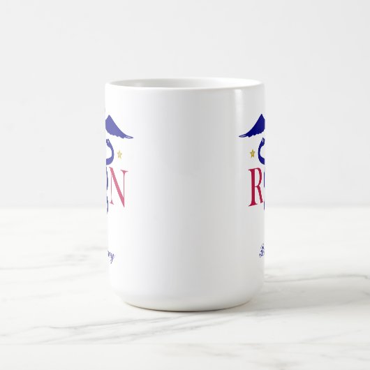 Mug Registered Nurse (Personalize It) Kaffeetasse (Mittel)