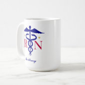 Mug Registered Nurse (Personalize It) Kaffeetasse (Vorderseite Links)