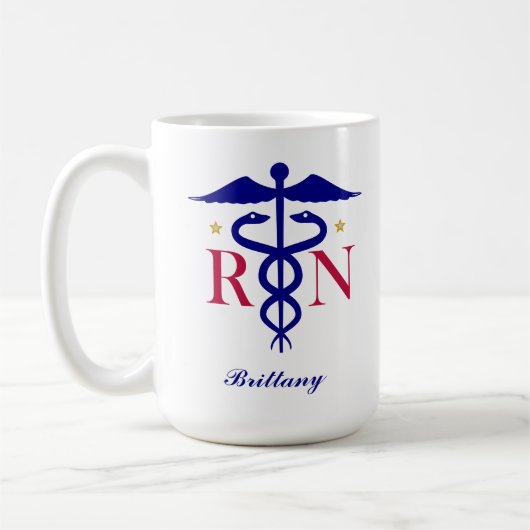 Mug Registered Nurse (Personalize It) Kaffeetasse (Links)