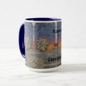 Mug – Roaring Sunset Lion Tasse (Vorderseite Links)