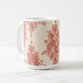 Mug, Romantic Tapestry in Red Kaffeetasse (Vorderseite Links)