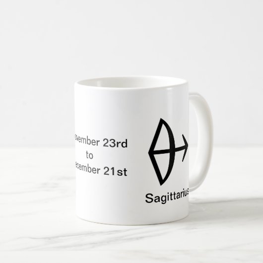 Mug - Sagittarius glyph Kaffeetasse (VorderseiteRechts)