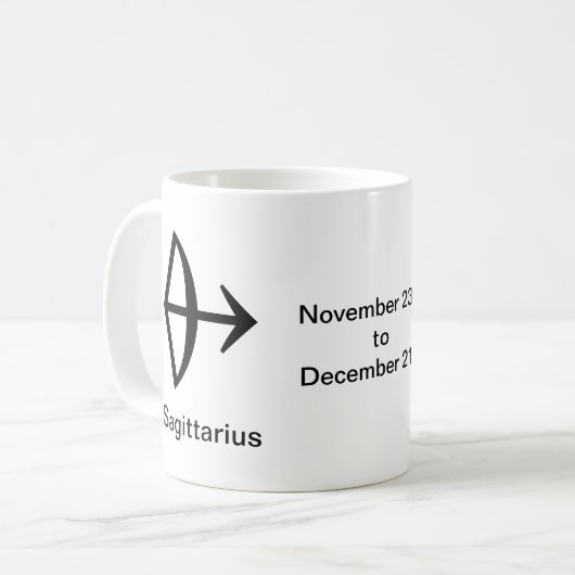 Mug - Sagittarius glyph Kaffeetasse (Vorderseite Links)