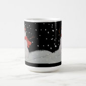 Mug. Schneemänner im Nachschnee Verwandlungstasse (Zentrum)
