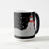 Mug. Schneemänner im Nachschnee Verwandlungstasse (VorderseiteRechts)