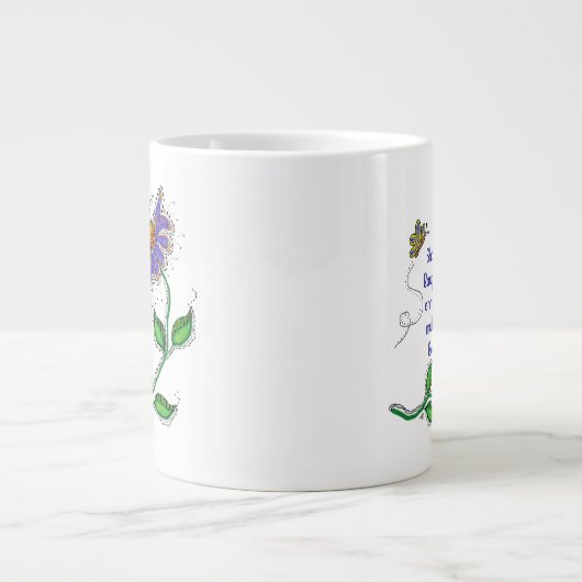 Mug - Shared laughter enriches mutual love Jumbo-Tasse (Vorderseite)