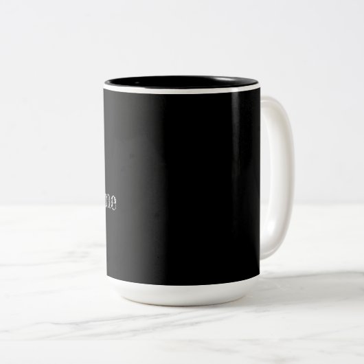 Mug: "Shhh... Coffee Time" Zweifarbige Tasse (VorderseiteRechts)