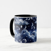 Mug - Silver Celestial Moon Tasse (Vorderseite Links)