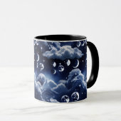 Mug - Silver Celestial Moon Tasse (VorderseiteRechts)