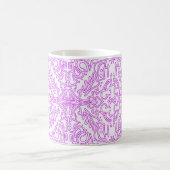 Mug Soft Pink Dream Mandala pattern Verwandlungstasse (Mittel)