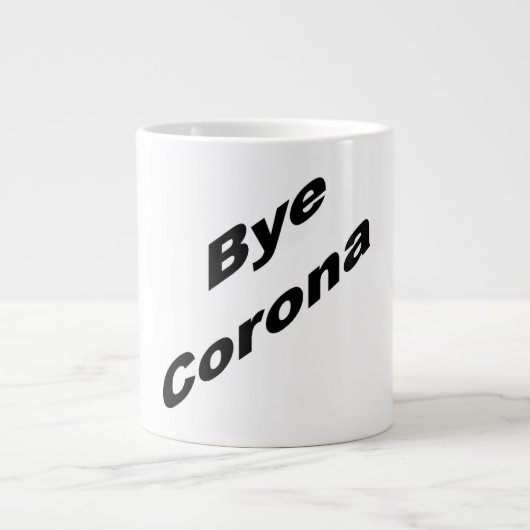 Mug Specialty Jumbo Blanche Bye CORONA Jumbo-Tasse (Vorderseite)