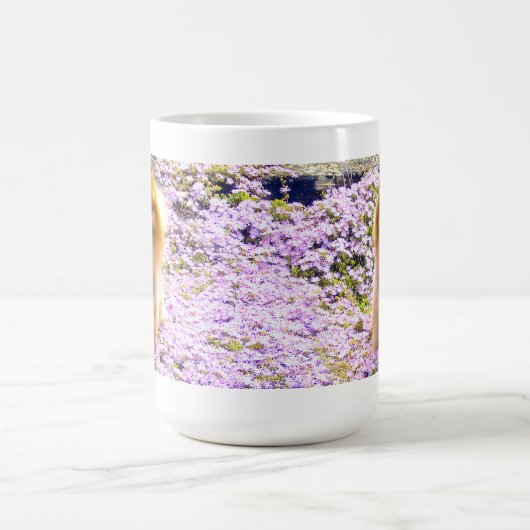 Mug | Spitz Marley mit Mauve-Blume Kaffeetasse (Mittel)